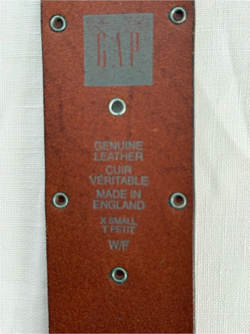 Vintage Y2K GAP Made in England   Leather Studded/Riveted  Belt